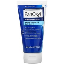 PanOxyl 파녹실 스킨 케어 크리미 벤조일 페록시드 4% 데일리 컨트롤 워시 170g