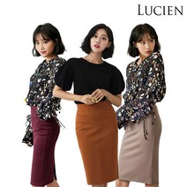 [홈쇼핑상품] [루시앙][루시앙_여성] 루시앙 여성 기본 밴딩 스커트 207 (P00102