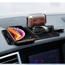 베이스어스 차량용 논슬립 패드 우수한 접착력 안정적 고정 거치, 1개, 투명