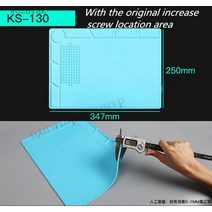 S160 무선 자기 고온 저항 실리콘 정전기 방지 매트 고무 가스켓 모바일 컴퓨터 수리 절연 패드, [06] ks160