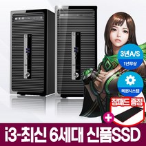 [HP ProDesk 400] 최신 i3 6세대 CPU 스카이레이크 고급형 사무 가정 최적화 초고속SSD장착 중고컴퓨터, i3-6100/4G/SSD120G+320G, 윈도우10+장패드