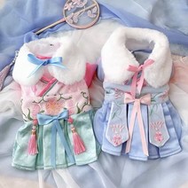 고양이 설날 준비 새해 선물 드레스 반려견 강아지 한복 조끼 배자조끼 설빔 누빔, 에스, 연노랑