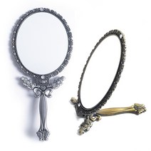 (반제품)나비접이식거울(중), 엔틱실버