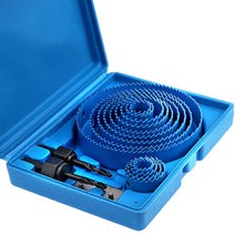 천공날 목공 보링 비트 나무 구멍 홀쏘세트(블루)