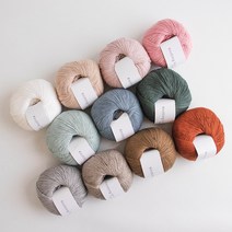 야나 [니팅포올리브] 코튼 메리노(Cotton Merino)뜨개실 뜨개질실 털실 스웨터만들기 대바늘 대바늘뜨개 니팅포올리브, 러스트