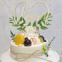 [오늘발송] LOVE 우드토퍼 세트 남편생일토퍼 미니 레터링 생일 케이크 만들기 주문제작, LOVE우드토퍼세트