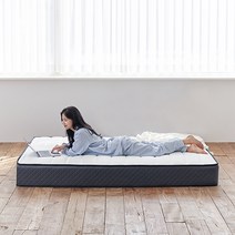 (89000원 전국무료배송+추가비용X) 휴도 탄탄한 제주 20cm 엔드리스 스프링 침대 매트리스 S SS Q K 단단한 가성비 싱글 슈퍼싱글 매트리스 퀸 킹, 네이비 HL01053