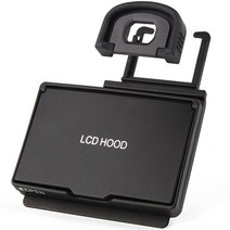 캐논 1DX/ MARK II 카메라 보호 필름 용 2 In 1 LCD 스크린 후드 위쪽 그늘 커버 포함 화면, 01 Black