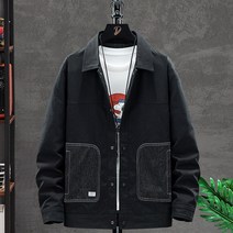 [bak404j] HUAXING 남성 캐주얼 코트 남가을 겨울 박시 재킷 M-4XL