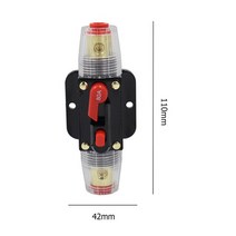 30A 40A 50A 60A 80A 100A 125A 회로 차단기 자동 리셋 DC 12-42V 바다 요트 RV 전원 보험, 05 80A