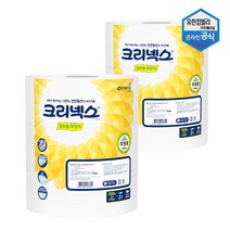 [유한킴벌리] 크리넥스 점보롤 화장지 200m 3롤 x 2팩 100% 천연펄프 45374, 상세 설명 참조