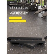 체육관 고무 바닥 매트 충격 흡수 방음 바닥 스포츠 바닥 접착제 실내 강도 영역 특수 덤벨 매트 접합 매트, [두께2CM]고강도충격흡수방음카드버클(비고색상