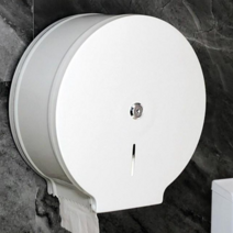 바이보뉴 Jun.15 196번 큰 두루마리 휴지함 스테인리스 공중화장실 두루마리 호텔 벽걸이 휴지함 화장실 두루마리, GS - 723 두 꺼 운 에나멜 화이트 (지문 방지), 1개