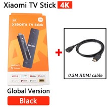 Xiaomi-Mi TV 스틱 4K 안드로이드 11 HDR 쿼드 코어 2GB 8GB 블루투스 와이파이 구글 어시스턴트 글로벌 버전 5.0, [01] Mi tv stick 4K, [04] add 1 HDMI-cable