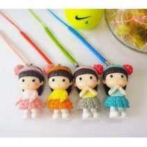 골프웰 머리띠소녀 캐릭터 골프 티걸이/티꽂이 4종 1세트, 4종1세트