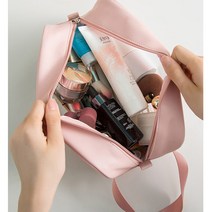 워시백 여행용 세면 도구 화장품 케이스 투명 방수 파우치 손잡이 pvc 가방 투명가방 세면파우치 세안용품