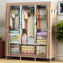 조립식 3단 옷장 이불장 키큰장 원룸 자취방 장롱, 그레이