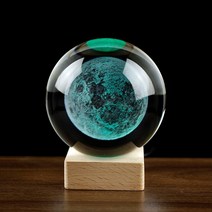 스노우볼 워터볼 3d 달 화성 토성 은하수 크리스탈 볼 레이저 조각 미니어처 행성 크리스탈 구 모델 홈 장식 선물, 5-m