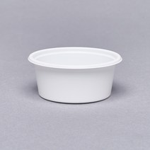 다용도 원형 용기 소스컵 반찬컵 다용도 1호 백색 70ml, 3000개