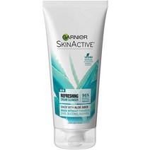 Garnier SkinActive 크림 페이스 워시 알로에 주스 함유 건조한 피부 170 ml (6 온스), 1 Count 가니에르 _Aloe Cream Face