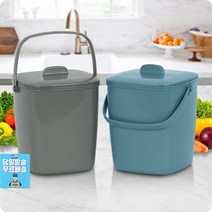 날파리 음식물쓰레기 가정용2L 주방싱크대청소 부엌소품 업소용음식물쓰레기통 예쁜