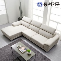 동서가구 솔트 아쿠아텍스 4인용 카우치 소파 mct036, 아이보리_좌형