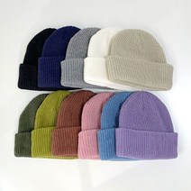 심플단색비니 가을 겨울 베이직버킷 아크릴 국내제작, free, 진카키