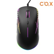 COX CM500 3360 RGB 게이밍 마우스 (블랙)