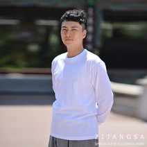 [22033] 남성 면 긴팔티 면티 / 스님 거사님 생활한복 개량 한복 절복 법복 사찰복 템플스테이 지장사