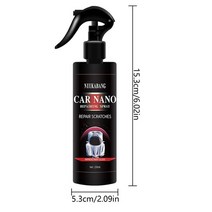 세라믹 코팅 스프레이 나노 수리 스크래치 자동차 페인트 관리 소수성 유리 광택 왁스 제품 120 ml 250ml, 01 120ml, 1개