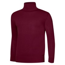 [파파브로] 남자 가을 데일리 중년 폴라넥 니트 티셔츠 JP-KN-TN-머스터드