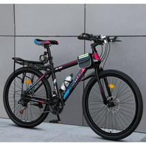 산악 고급로드자전거 남성용 가변 속도 학생용자전거, 24 속도, 24인치, [톱버전]화려한블루-스포크