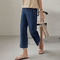 [조아맘] 스내피 와이드 9부 데님팬츠