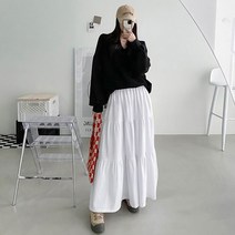 나은 캉캉 롱 스커트 치마