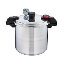 정품 T-fal Ultimate 스테인리스 스틸 압력솥 6.3쿼트 인덕션 조리기구 냄비 및 팬 식기세척기 사용 가능 실버, Pressure Canner _22-Quart