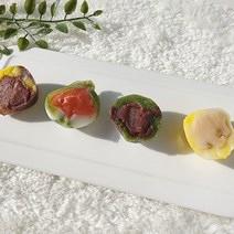 별미창고 후르츠한입떡 과일맛 송편 굳지않는떡 500g 3팩, 메론참외맛, 수박맛, 수박맛