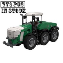 IH 농장 트랙터 펜트 트라이식스 바리오 빌딩 블록 조립 모델 MOC-83784 774 개 신제품, 01 MOC-83784