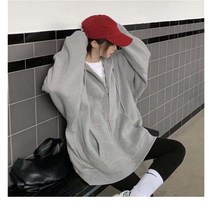 알리팡(Alipang) 여성 봄 가을 후드티 박시핏 캐쥬얼 아우터 후드집업 기본집업 후드 오버핏 루즈핏 자켓