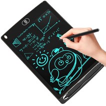 전자수첩 필기 태블릿 드로잉 보드 어린이 그래피티 스케치패드 장난감 LCD 칠판 매직 슬레이트 디지털 노트북 8.5 인치, [01] black