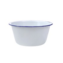 법랑그릇 캠핑용법랑그릇 캠핑용 법랑 그릇세트 오븐용 에나멜 세트 범랑그릇 팝콘 치료 집, a009wh, 16cm(6.29인치), 1개