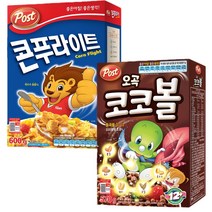 [달담박스]동서 포스트 오곡코코볼 570g+콘푸라이트 600g, 2개