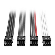 맥스엘리트 시소닉 Direct MOD PCI-E 8(6 2)핀 케이블 (레드&그레이&블랙 0.6m), 1