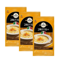 씨제이 고메 콘크림 수프 냉장식품 풍미와 식감 치킨엑기스와 신선한유크림 식사완성 브런치 즉석조리식품, 단일