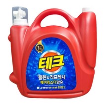 테크 클린&리프레쉬 액체 세탁세제 8.02L 베이킹소다함유
