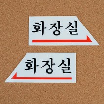 화장실방향표시표지판, 왼쪽, 방향선택