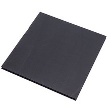 플라베니아 PP 보드 골판지 파티션 방수 바닥 보양재 단프라시트, 6mm, 100X100cm, 플라베니아-블랙10장, 10개