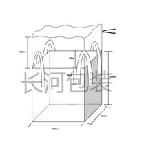 대용량톤백 마대 포대 곡물 쓰레기 건설현장 공사용톤백 1톤백 폐기물 5+1, 100x100x110 2톤자입+출구