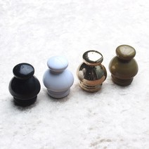 레일앤폴 15mm 커튼 바란스봉마개, 1조, 1조 블랙