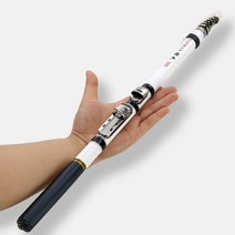 Telescopic Rock-낚시대 스피닝 플라이 카본 파이버 페스카 3M 2.7M 2.4M 2.1M 1.8M 1.5M 여행용 미니 릴 시트, 1.8M-White