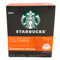 스타벅스 Colombia Single Origin 커피 네스프레소버츄오8 캡슐 3.52 oz
